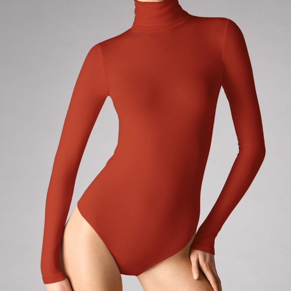 Wolford Tops - Wolford Colorado bodysuit • rust • size small